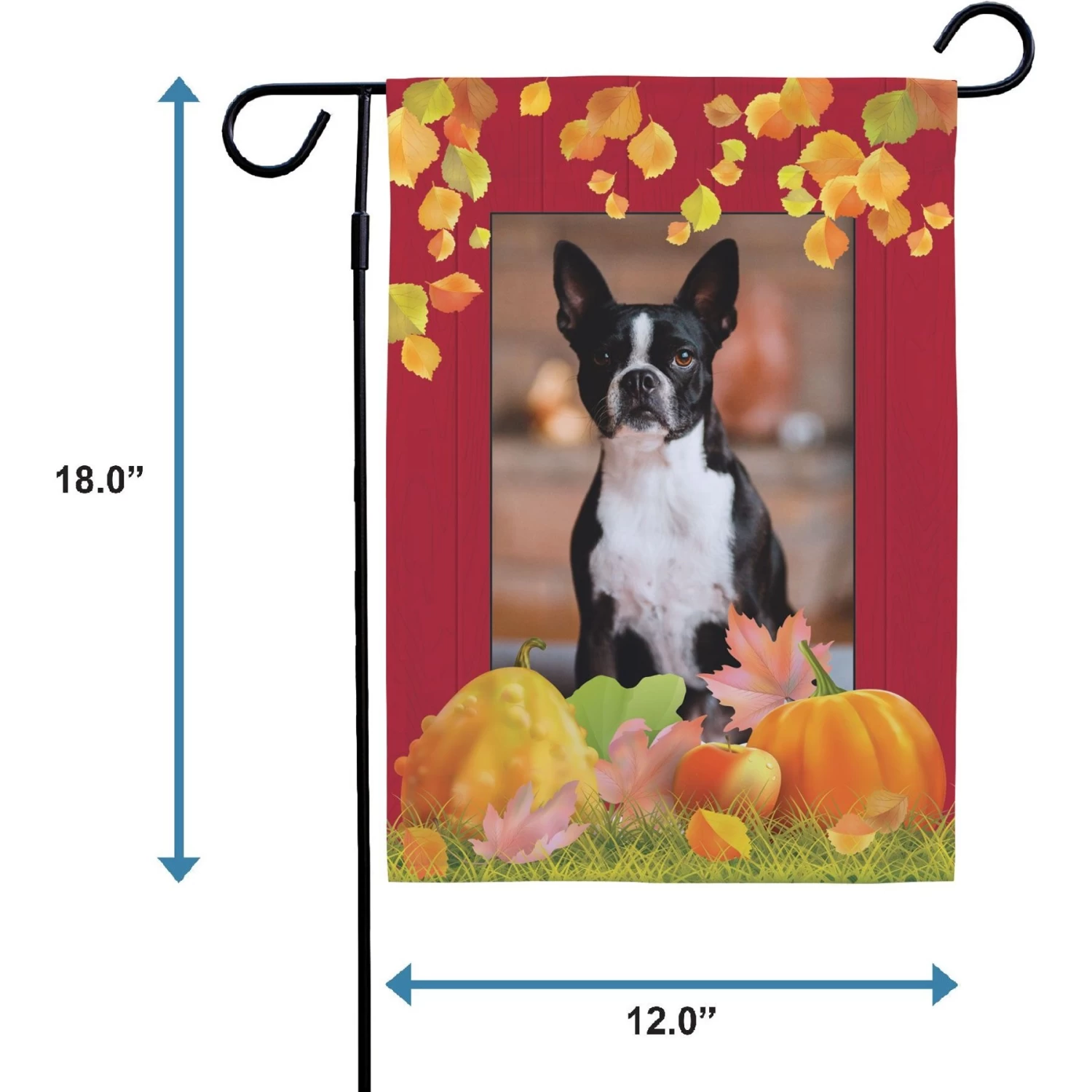 Frisco Personalized Double Sided Printed Fall Garden Flag - Image 2
