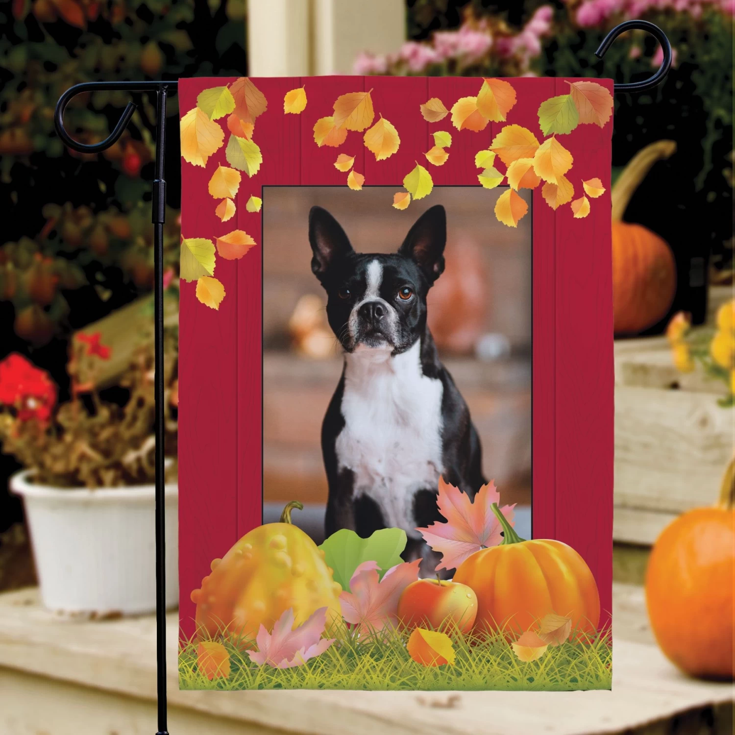 Frisco Personalized Double Sided Printed Fall Garden Flag - Image 3