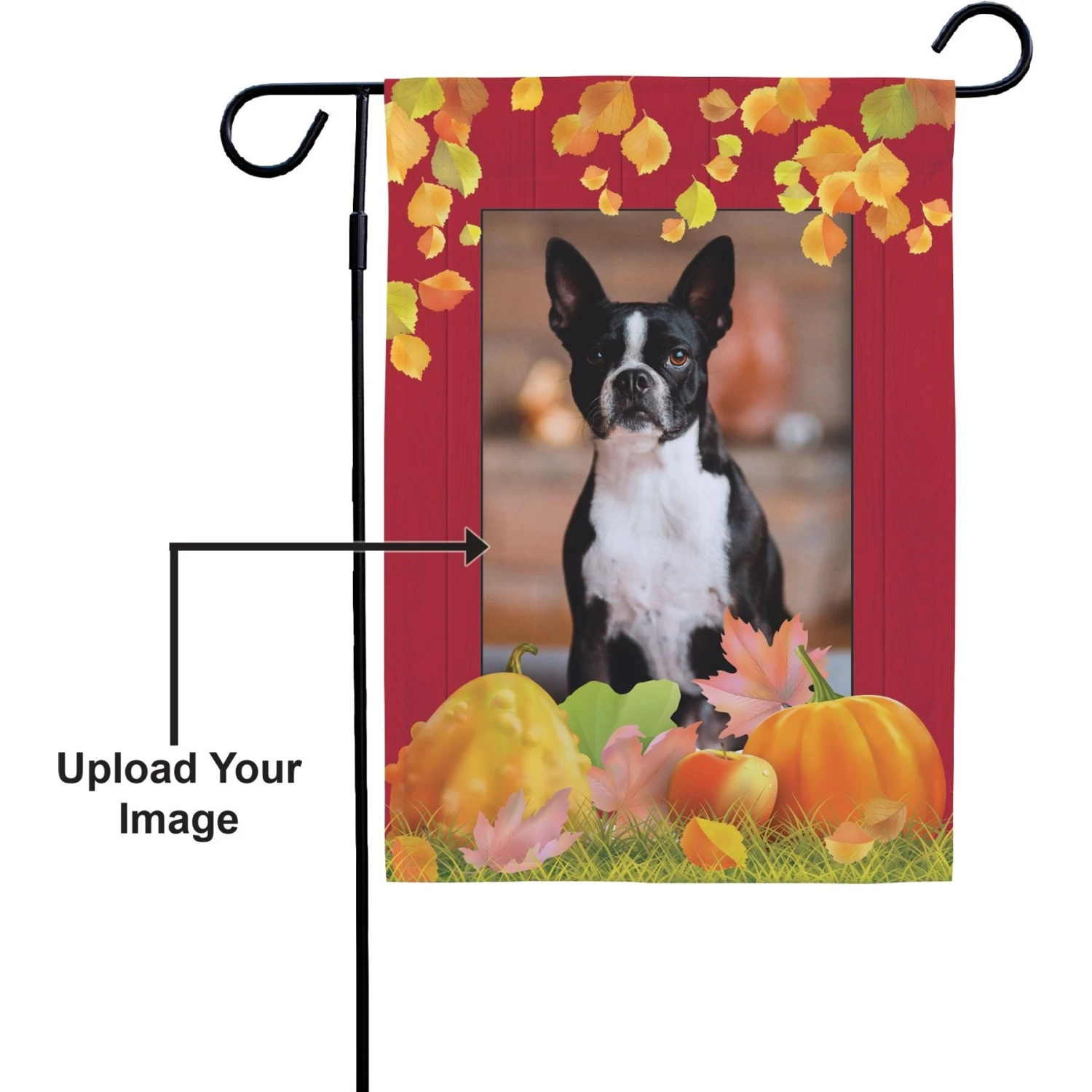 Frisco Personalized Double Sided Printed Fall Garden Flag - Image 5