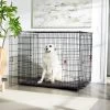 Frisco XX-Large Heavy Duty Enhanced Lock Double Door Wire Dog Crate, Fold & Carry Wire Dog Crate & Mat Kit, 54"