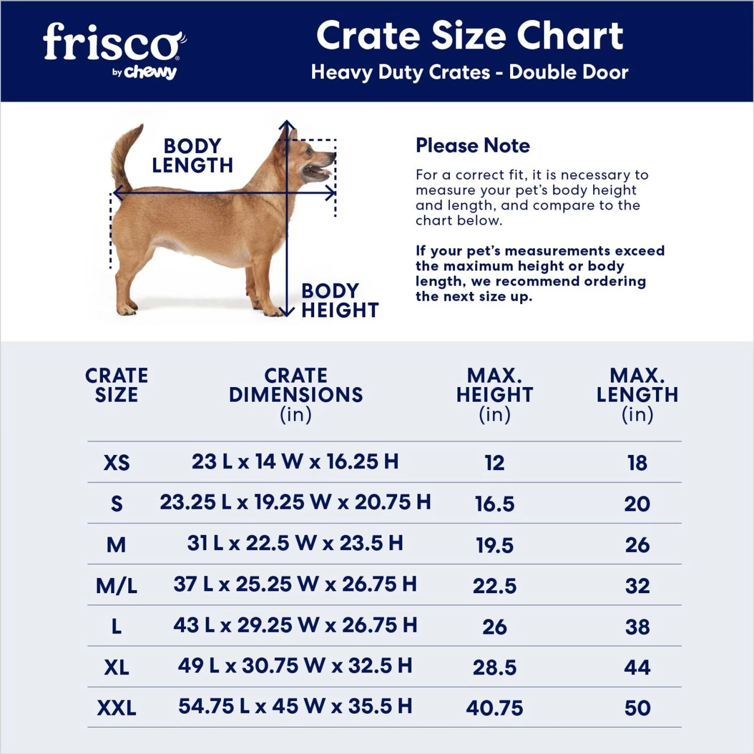 Frisco XX-Large Heavy Duty Enhanced Lock Double Door Wire Dog Crate, Fold & Carry Wire Dog Crate & Mat Kit, 54" - Image 3