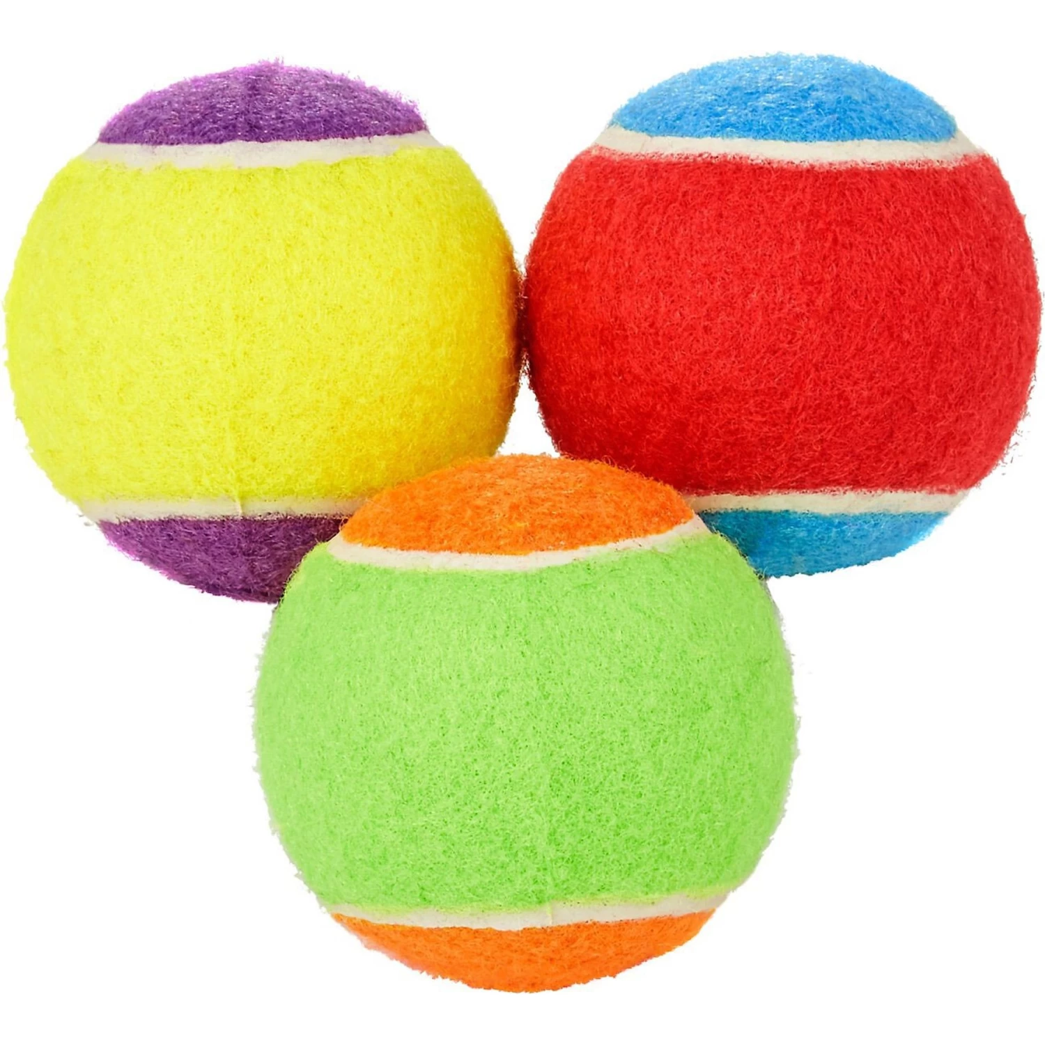 Frisco Fetch Squeaking Colorful Tennis Ball Dog Toy & Project Hive Pet Company Ball Dog Toy - Image 2