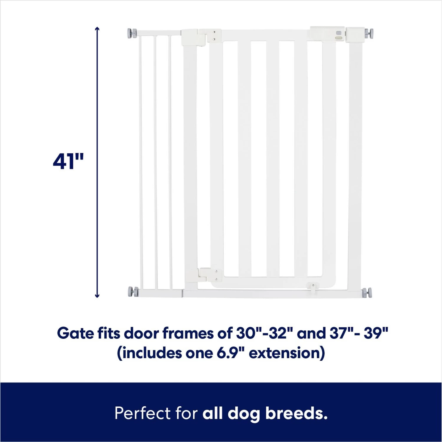 Frisco Wood & Metal Extra Tall Auto-close Dog Gate - Image 2