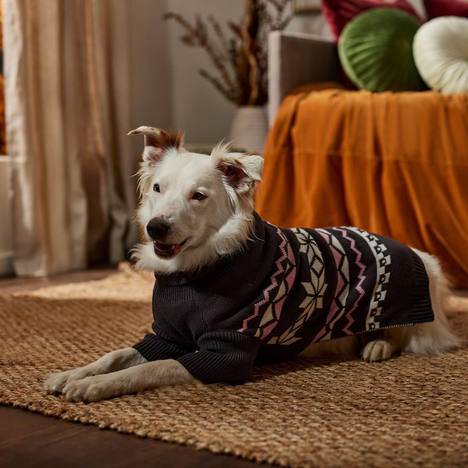 Frisco Gray Chevron Print Dog & Cat Sweater - Image 7