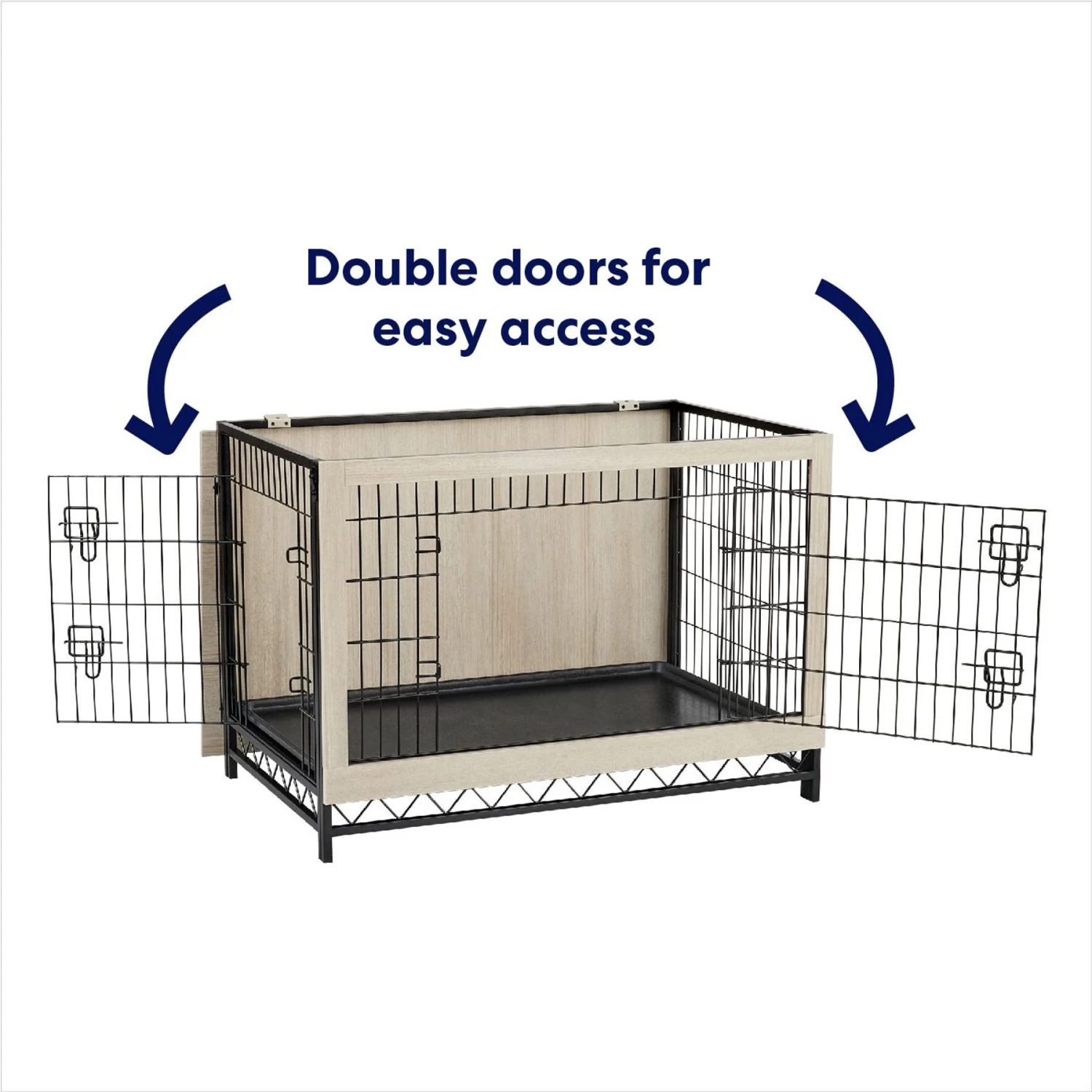 Frisco Easy Set-Up Wood Furniture Style Dog Crates - Image 5