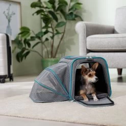 Frisco Single Soft Sided Expandable Airline Approved Dog & Cat Carrier