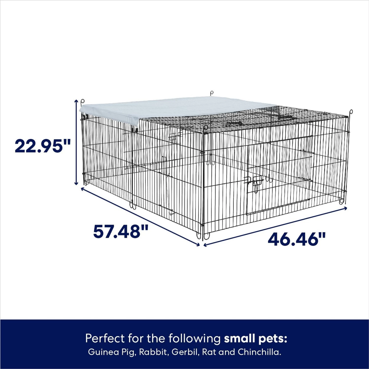 Frisco Portable Outdoor Small Pet Cage (with Cover) - Image 2