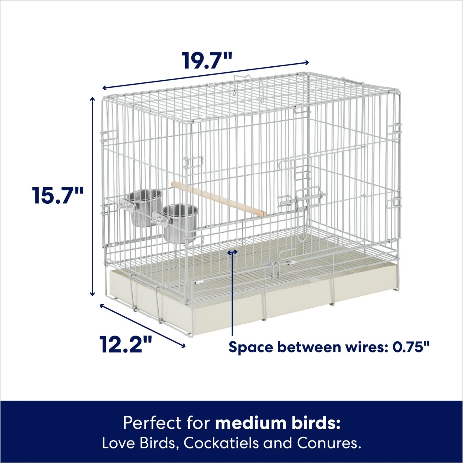 Frisco Travel Bird Cage - Image 2