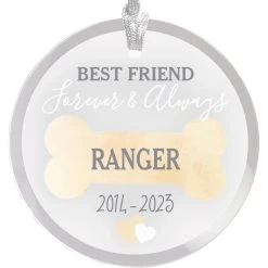 Frisco "Best Friend" Round Shaped Personalized Ornament