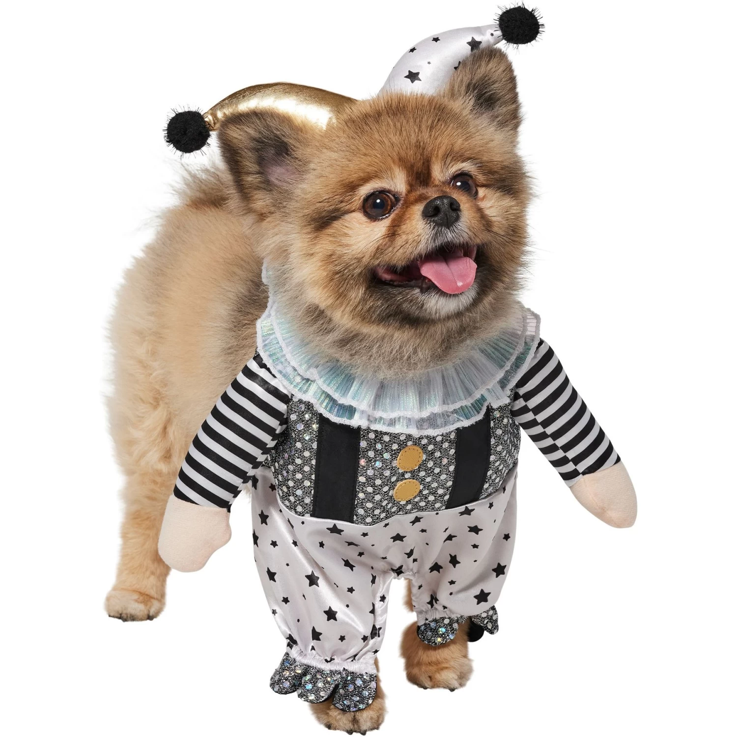 Frisco Front Walking Glitter Clown Dog & Cat Costume - Image 4