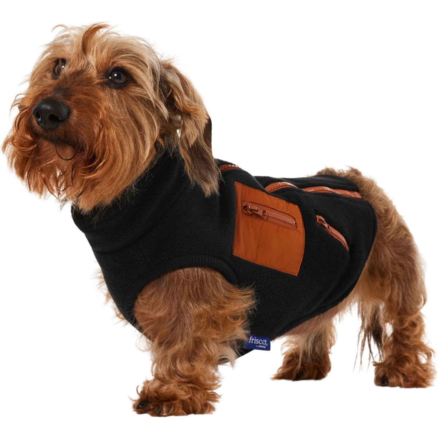 Frisco Light Weight Leopard Print Lined Fleece Dog & Cat Vest - Image 3