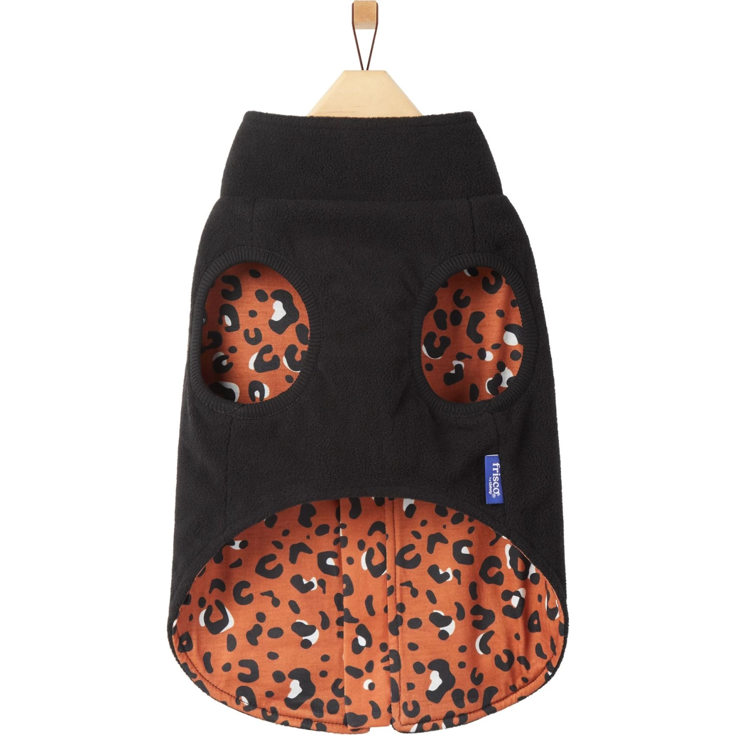 Frisco Light Weight Leopard Print Lined Fleece Dog & Cat Vest - Image 5