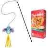 Hartz Delectables Squeeze Up Variety Pack Lickable Cat Treats & Frisco Bird With Feathers Teaser Wand Cat Toy With Catnip