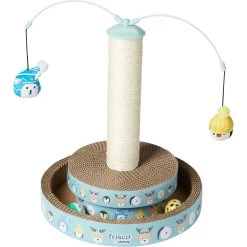 Frisco Holiday Arctic Friends Interactive Scratcher Cat Toy With Catnip