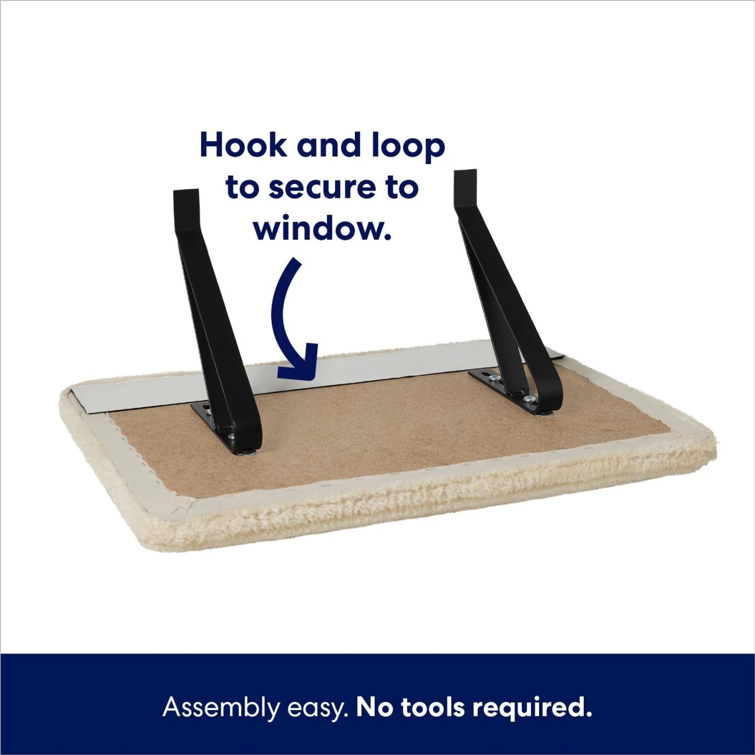 Frisco Plush Cat Window Perch With Removeable Bolster - Image 5