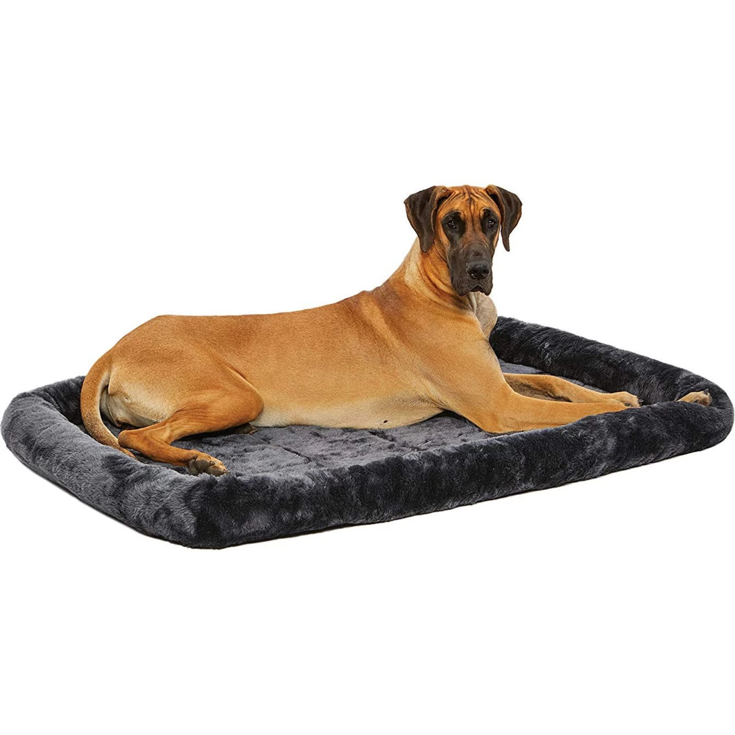 Frisco Heavy Duty Single Door Wire Dog Crate & MidWest Quiet Time Fleece Dog Crate Mat - Image 7