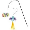Frisco Colorful Springs Cat Toy & Frisco Bird With Feathers Teaser Wand Cat Toy With Catnip