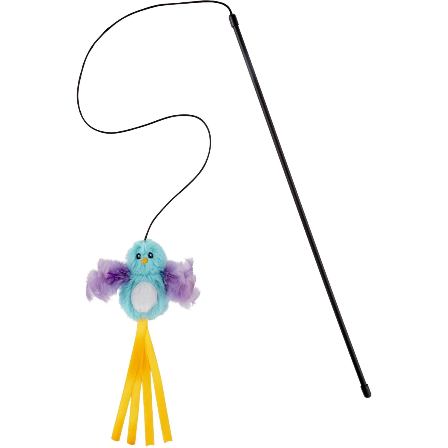 Frisco Colorful Springs Cat Toy & Frisco Bird With Feathers Teaser Wand Cat Toy With Catnip - Image 6