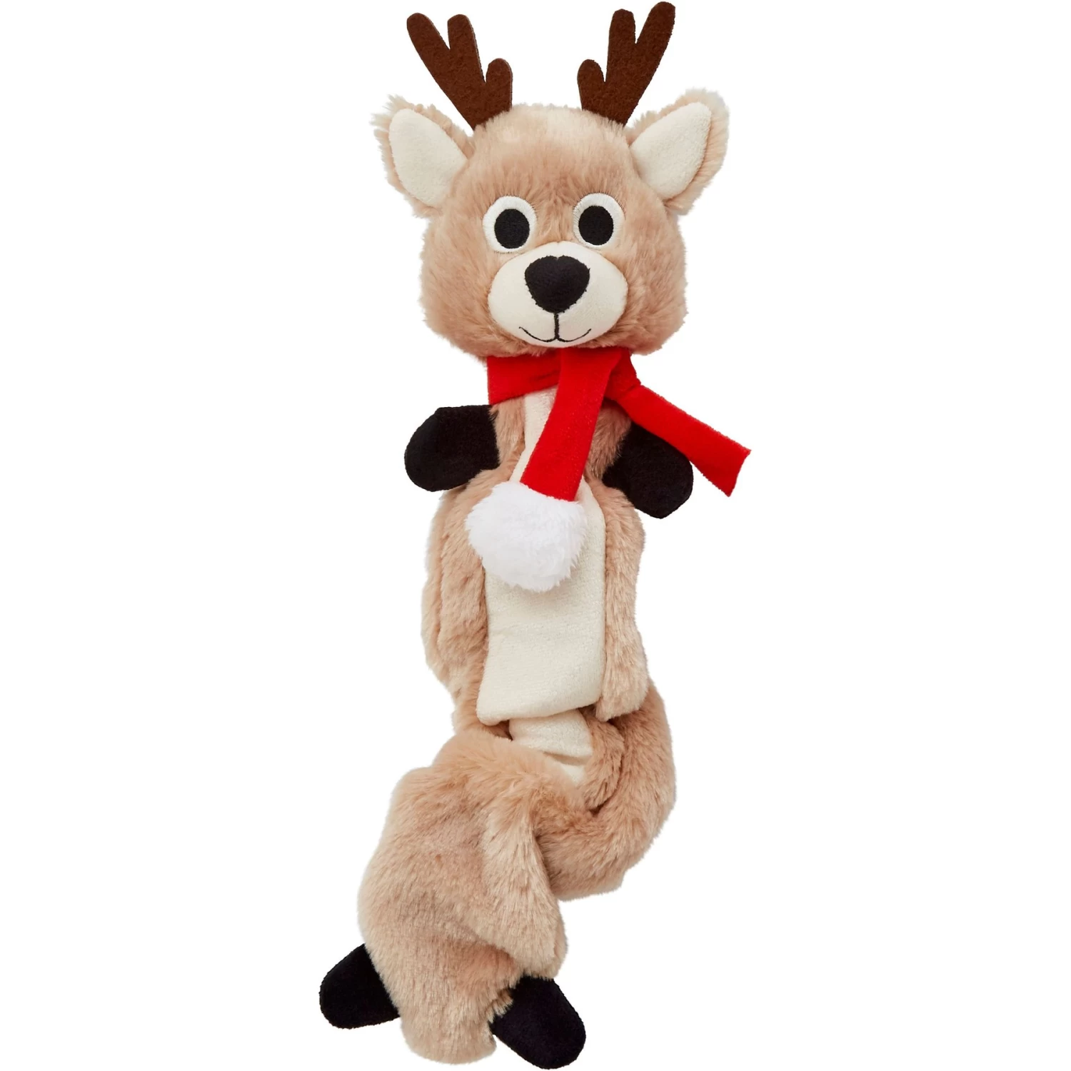 Frisco Holiday Reindeer Bungee Plush Squeaky Dog Toy & Frisco Holiday Snowman Bungee Plush Squeaky Dog Toy - Image 2