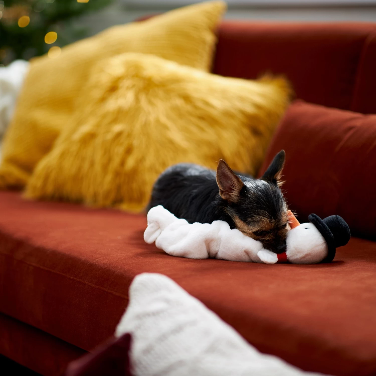 Frisco Holiday Reindeer Bungee Plush Squeaky Dog Toy & Frisco Holiday Snowman Bungee Plush Squeaky Dog Toy - Image 9